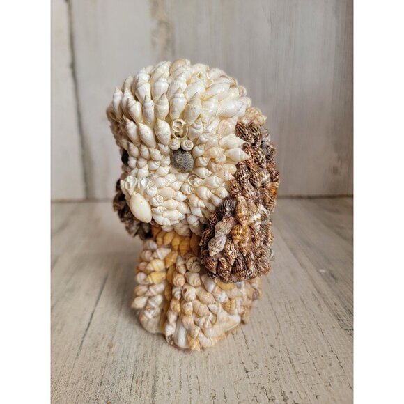 Himark vintage seashell covered dog folk art decor‎ figure unique - Picture 8 of 10